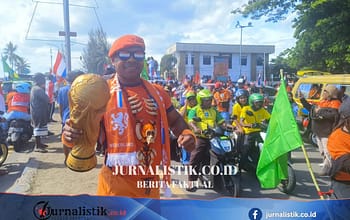 Warga Sorong Gelar Konvoi Sambut Piala Dunia 2026, Suporter Belanda Jadi Sorotan Regional 7 Juni 2026